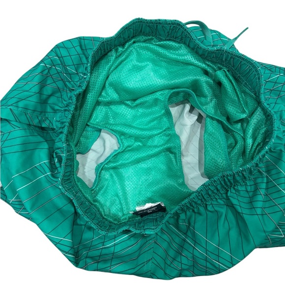 Nike Swim Trunks sz. MED. Green Geometric Pattern drawstring - Picture 9 of 9